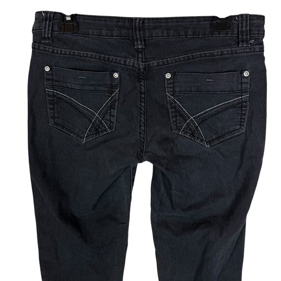 Forever Twenty One Jeans Women's 27 Black Stretch Low-Rise Straight Leg Classic - Picture 7 of 13